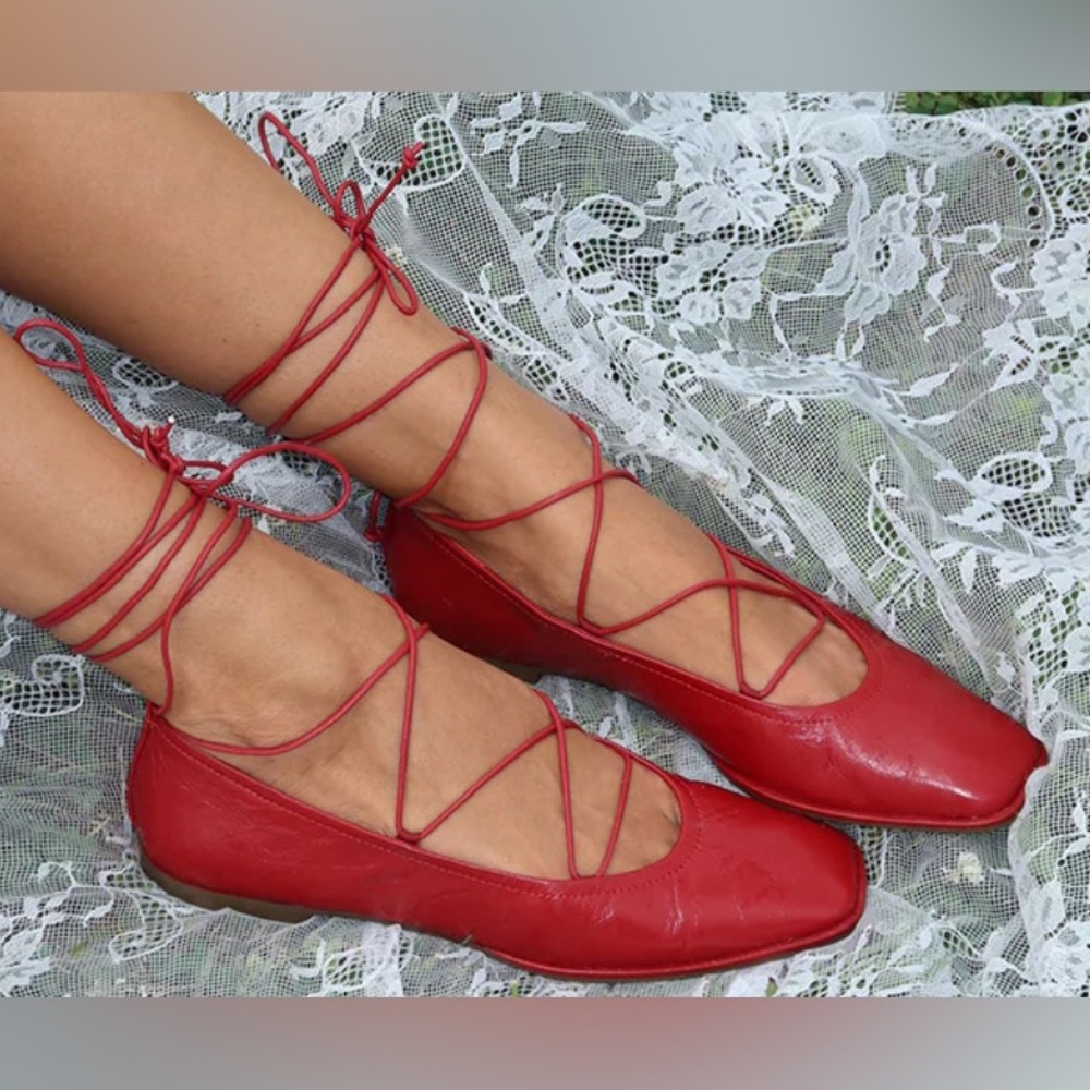 Dolce Vita Red Ryder Ballet Flats Size 10 NWT